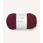 Sandnes Garn Atlas Garn in Burgunderton, perfekt für Stricken und Häkeln.