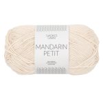 Sandnes Garn Mandarin Petit in natural white, weiches Garn zum Stricken und Häkeln.
