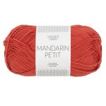 Sandnes Garn Mandarin Petit Garn in Chili, perfekt für Stricken und Häkeln.