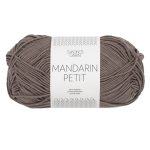 Sandnes Garn Mandarin Petit Garn in Linen Brown, ideal zum Stricken und Häkeln.