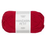 Sandnes Garn Mandarin Petit in Dunkelrot, ideal für Strick- und Häkelprojekte.