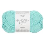 Sandnes Garn Mandarin Petit in Türkisblau, ideal zum Stricken und Häkeln.