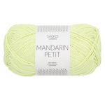 Sandnes Garn Mandarin Petit in Bright Lime, ideal für Strick- und Häkelprojekte.