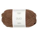 Sandnes Garn Duo in golden brown, ideal für Stricken und Häkeln.