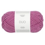 Sandnes Garn Duo in Magenta, perfekt für Stricken und Häkeln.