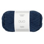 Sandnes Garn Duo in Navy, ideal zum Stricken und Häkeln.