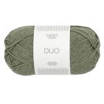 Sandnes Garn Duo Wolle in Moss, perfekt für Stricken und Häkeln.
