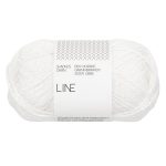 Sandnes Garn Line – hochwertiges Garn in true white für Stricken und Häkeln.