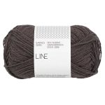 Sandnes Garn Line Wolle in dunklem Grau für Stricken und Häkeln.