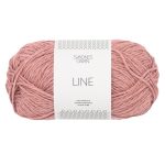 Sandnes Garn Line Wolle in Peach Blossom, perfekt zum Stricken und Häkeln.