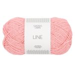 Sandnes Garn Line Wolle in der Farbe Blossom, perfekt zum Stricken und Häkeln.