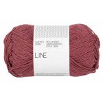 Sandnes Garn Line Wolle in Rustic Rose, perfekt für Strick- und Häkelprojekte.