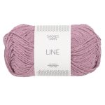 Sandnes Garn Line Wolle in Rosa Lavendel für Stricken und Häkeln.