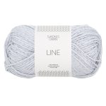 Sandnes Garn Line Wolle in Arctic Ice, perfekt für Stricken und Häkeln.