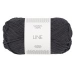 Sandnes Garn Line Wolle in Slate, perfekt für Strick- und Häkelprojekte.