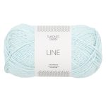 Sandnes Garn Line in Starlight Blue, ideal zum Stricken und Häkeln.
