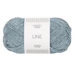 Sandnes Garn Line Wolle in Hellblau, perfekt für Strick- und Häkelprojekte.