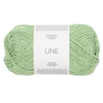 Sandnes Garn Line Wolle in Spring Green, perfekt für Stricken und Häkeln.