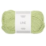 Sandnes Garn Line Wolle in Lime Punch, perfekt für Strick- und Häkelprojekte.