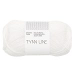 Sandnes Garn Tynn Line in col. 1001 true white, ideal für Stricken und Häkeln.
