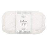 Sandnes Garn Tynn Line in Weiß, ideal zum Stricken und Häkeln.