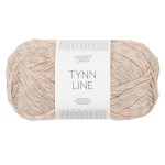 Sandnes Garn Tynn Line in hellem Beige, ideal für Strick- und Häkelprojekte.