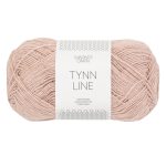 Sandnes Garn Tynn Line in Powder Pink, ideal für Strick- und Häkelprojekte.