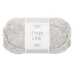 Sandnes Garn Tynn Line in Pearl Grey, feines Garn für Stricken und Häkeln.