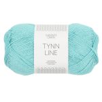 Sandnes Garn Tynn Line in Türkisblau, perfekt für Strick- und Häkelprojekte.