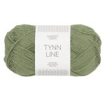 Sandnes Garn Tynn Line in Olive Green, ideal für Strick- und Häkelprojekte.