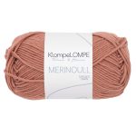 Sandnes Garn KlompeLOMPE Merinoull in braun pink, ideal zum Stricken und Häkeln.