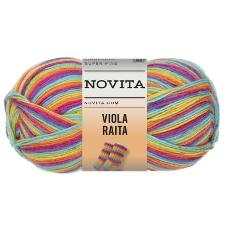 Novita Viola Raita – col. 980 rainbow Novita Viola Raita – Bild 1