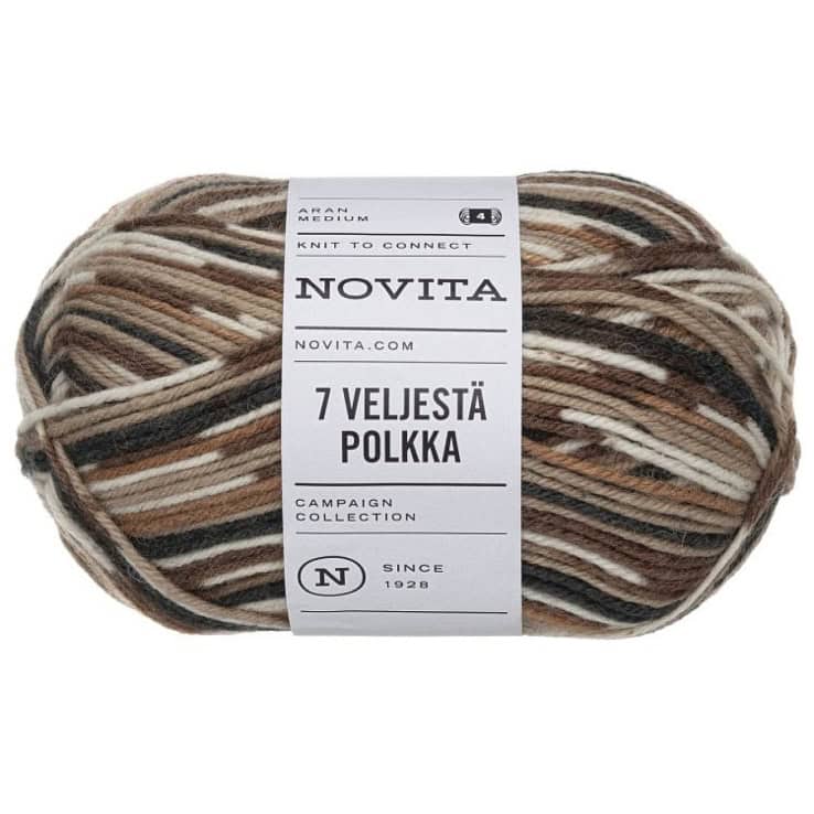 Novita 7 Veljestä Polkka – col. 8001 hiking Novita 7 Veljestä Polkka – Bild 1
