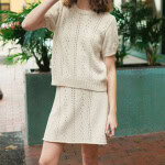 Strickset CORNELIA TEE & SKIRT mit Garn und Anleitung – Bild 5
