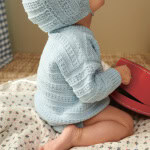 Strickset -FILIP SWEATER, DIAPER PANTS & BONNET BABY mit Garn und Anleitung – Bild 7