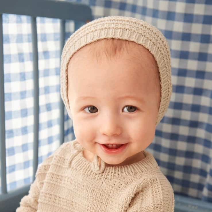 Fillip bonnet Strickset FILLIP BONNET BABY mit Garn und Anleitung – Bild 1
