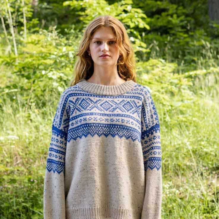 Marius damegenser Strickset MARIUS DAMENGENSER mit Garn und Anleitung – Bild 1