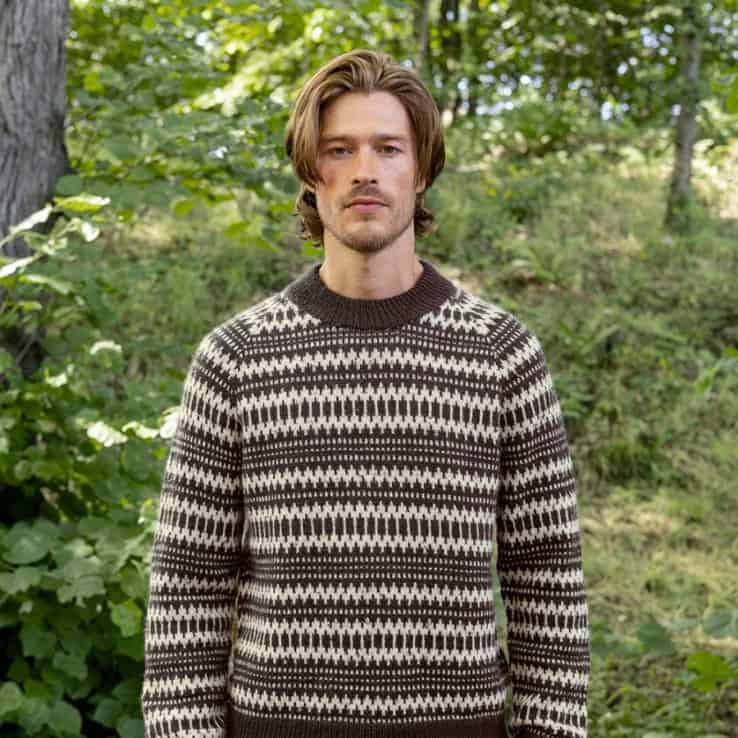 Kleiva herrenpullover Strickset KLEIVA HERRENGENSER mit Garn und Anleitung – Bild 1