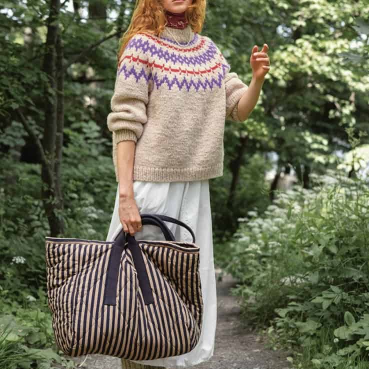 Polar-light damenpullover Strickset POLAR-LIGHT DAMEGENSER mit Garn und Anleitung – Bild 1