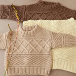 Strickset GUERNSEY SWEATER BABY mit Garn und Anleitung – Bild 3