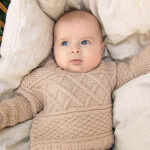 Strickset GUERNSEY SWEATER BABY mit Garn und Anleitung – Bild 4