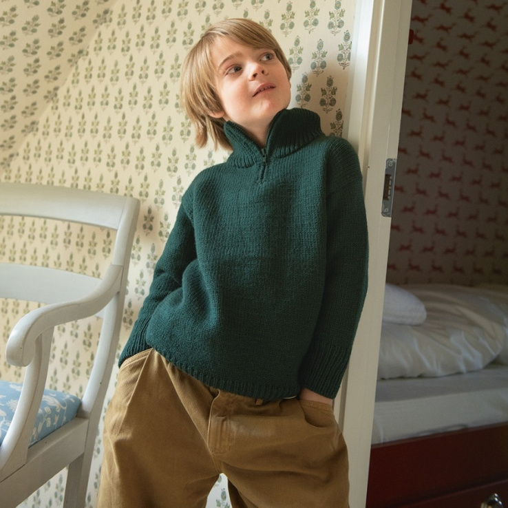 Matthew Sweater Strickset MATTHEW SWEATER JUNIOR mit Garn und Anleitung – Bild 1