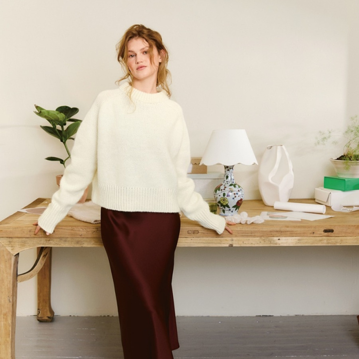 Wendy Sweater Chunky Edition Strickset WENDY SWEATER mit Garn und Anleitung – Bild 1
