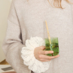Strickset FLEUR SCRUNCHIE mit Garn und Anleitung – Bild 3