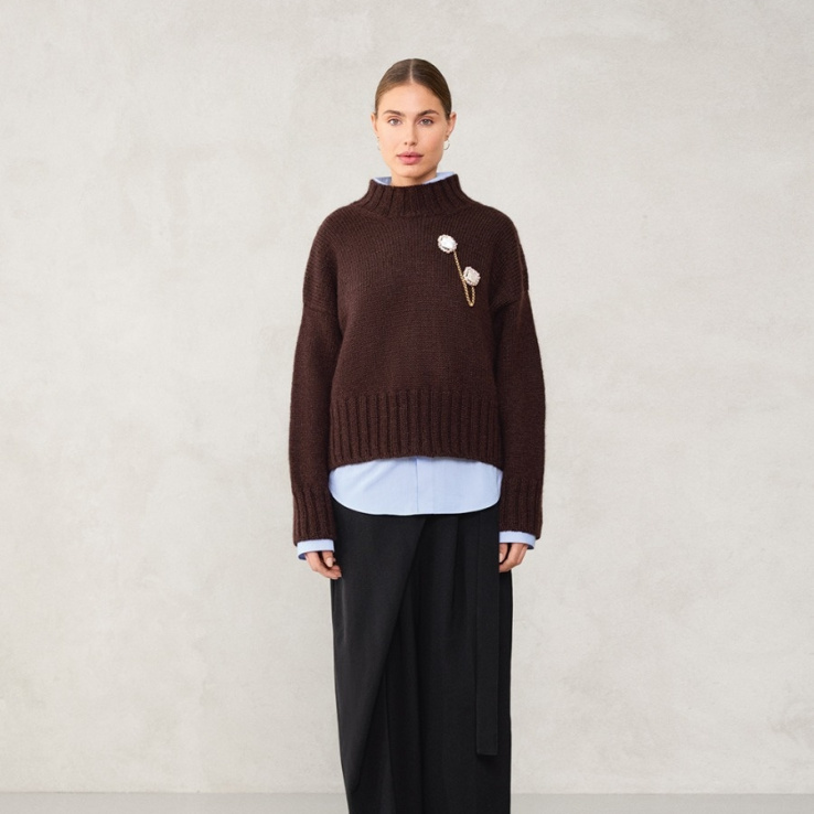 Mindy Sweater Chunky Edition Strickset MINDY SWEATER mit Garn und Anleitung – Bild 1