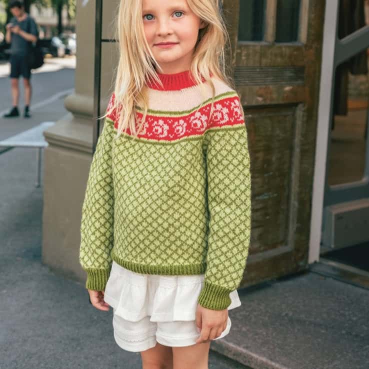 Blome Pullover Junior Strickset BLOME GENSER JUNIOR (2509-05) mit Garn und Anleitung – Bild 1