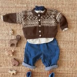 Strickset SETESDALKOFTE BABY mit Garn und Anleitung – Bild 2