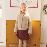 Strickset TIA ZIPPER JACKET JUNIOR mit Garn und Anleitung