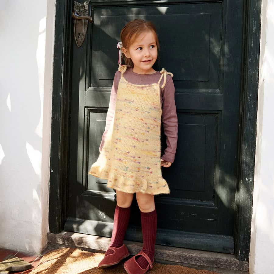 Strickset Polly Dress Junior – Sandnes 2605-2