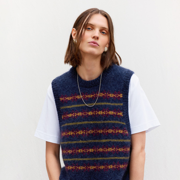 Holly Slipover Strickset HOLLY SLIPOVER mit Garn und Anleitung – Bild 1